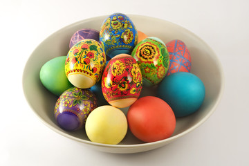 easter colorful eggs