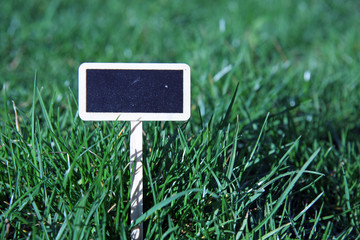 &eacute;tiquette de jardin