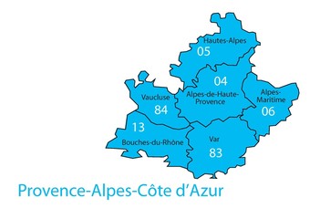Region Provence Alpes Côte d'Azur - obrazy, fototapety, plakaty