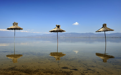 reflection of umbrella