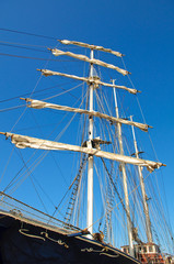 Naklejka premium mast on tall ship