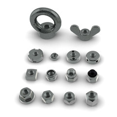 Vari tipi di dadi © Strumpf