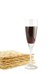 Jewish feast Passover traditional food Matza and red wine