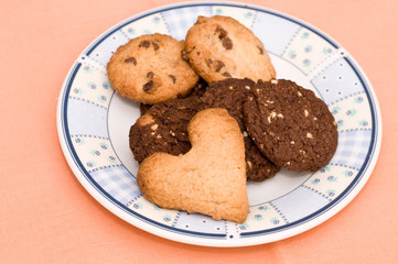 Freshly bakes cookies ready to be served