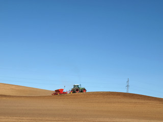 Fototapeta premium Plowing time