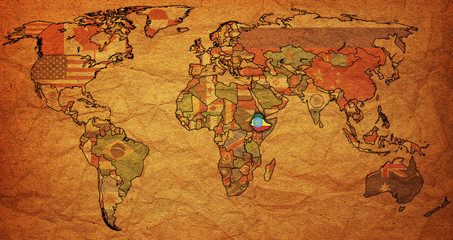 ethiopia on world map