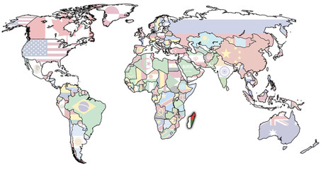 madagascar on world map