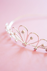 Wedding Tiara On Bridal Pink Background © Daisy Daisy