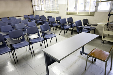 empty classroom