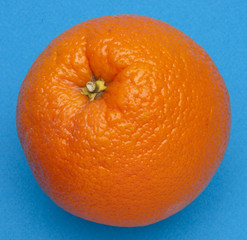 Orange on Blue