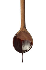 spoon preperation kitchen tool food chocolate syrup leaking