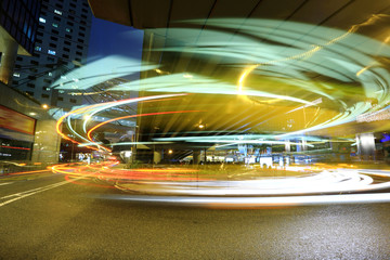 cars motion blurred