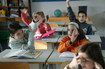 Elèves dans une classe