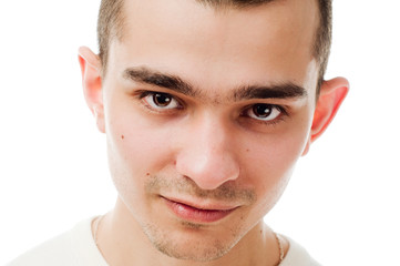 Obraz premium Young man on white background