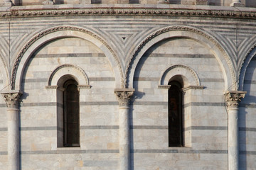 Obraz premium some details of miracoli square monuments in pisa