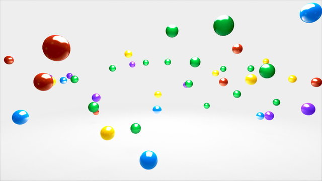 Bouncing colorfull balls