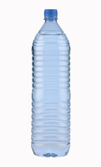 Naklejka premium Mineralwasser,PET-Flaschee isoliert mit Pfad