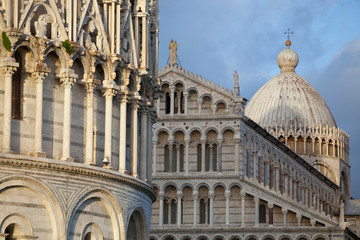 Fototapeta premium some details of miracoli square monuments in pisa