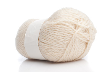 White wool threads