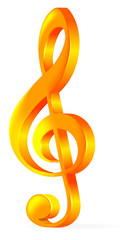 Fototapeta premium Treble clef