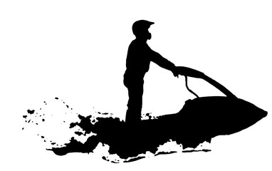 jet ski silhouette