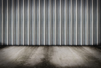 Grungy stone and wood interior