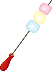 marshmallow on skewer