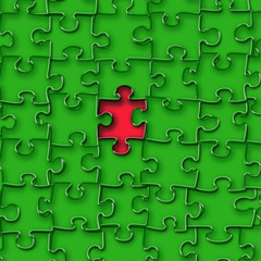 Fototapeta premium Background with Jigsaw puzzle