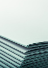 classifying folders with copy space - blue image