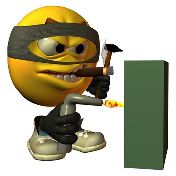 Smilie, der Panzerknacker
