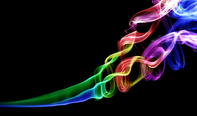 Colorful smoke
