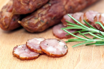 Saucisses fumées artisanales