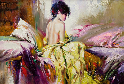Portrait of the nude girl