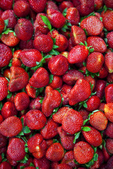 frische Erdbeeren auf dem Wochenmarkt