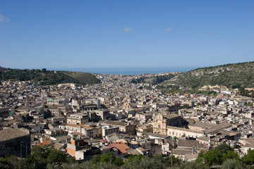 Fototapeta na wymiar panorama di Scicli
