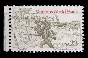 vintage US commemorative postage stamp