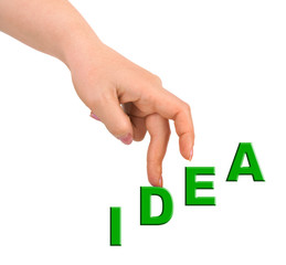 Hand and stairs Idea