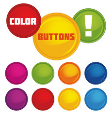 Vector glossy buttons