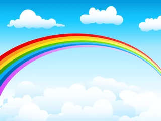 Rucksack Blauer Himmel mit Regenbogen © djdarkflower