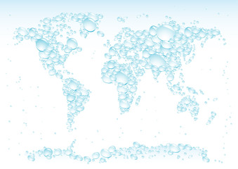 water drops map