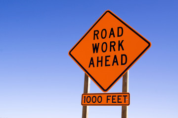 Road work sign - 21660121