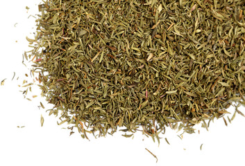 herbes de Provence, thym sec, fond blanc