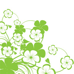 Abstract flowers background with place for your text