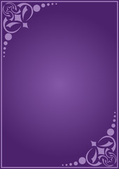 vector violet decorative card