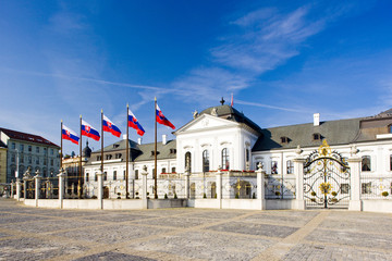 Presidential seat in Grassalkovich Palace, Bratislava, Slovakia