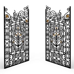 Fototapeta premium Gate forged open
