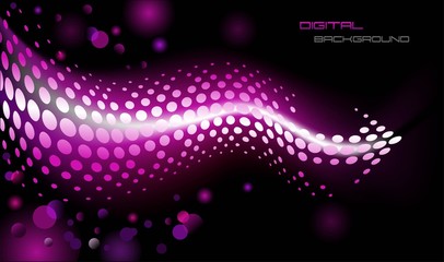 Abstract futuristic background black and pink colors
