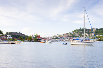 Fototapeta na wymiar bay of Carenage, St. George's, Grenada
