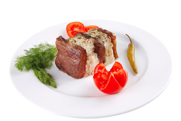 roast fillet in cheese