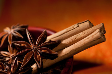 badiane, cannelle
